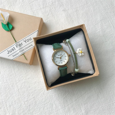 Μοντέρνο γυναικείο ρολόι με λουράκι από οικολογικό δέρμα - πολλά χρώματα