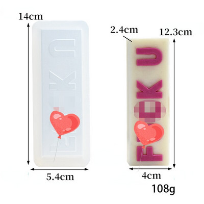 3D Letters LOVE Slogan Κερί Καλούπι σιλικόνης Πτυσσόμενο σαπούνι Κερί Γύψινο κρεμαστό Κρεμαστό φόρμα σιλικόνης Φόρμα πάρτι δώρου Κερί