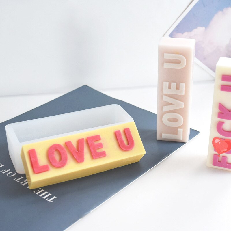 3D Letters LOVE Slogan Κερί Καλούπι σιλικόνης Πτυσσόμενο σαπούνι Κερί Γύψινο κρεμαστό Κρεμαστό φόρμα σιλικόνης Φόρμα πάρτι δώρου Κερί