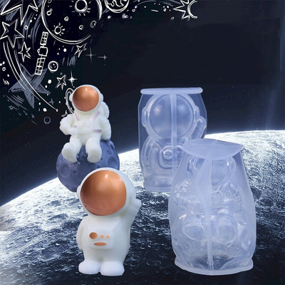 Καλούπι σιλικόνης DIY New Astronaut Series Epoxy Mold for Handmade Candle Making Home Decoration Craft Making Galter καλούπι