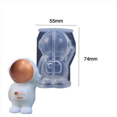 Καλούπι σιλικόνης DIY New Astronaut Series Epoxy Mold for Handmade Candle Making Home Decoration Craft Making Galter καλούπι