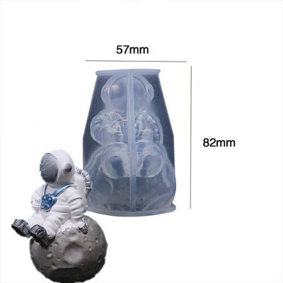 Καλούπι σιλικόνης DIY New Astronaut Series Epoxy Mold for Handmade Candle Making Home Decoration Craft Making Galter καλούπι