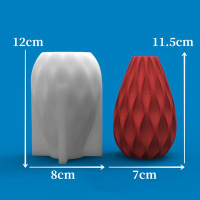 Line Cylinder Handmade Diy Candle Making Kit Καλούπι σιλικόνης για 3d καλούπια σιλικόνης Aromatic Candles Forms Forms Resin Mold Silicon