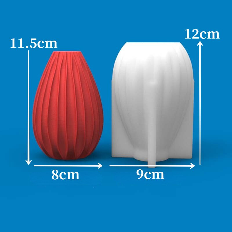 Line Cylinder Handmade Diy Candle Making Kit Καλούπι σιλικόνης για 3d καλούπια σιλικόνης Aromatic Candles Forms Forms Resin Mold Silicon