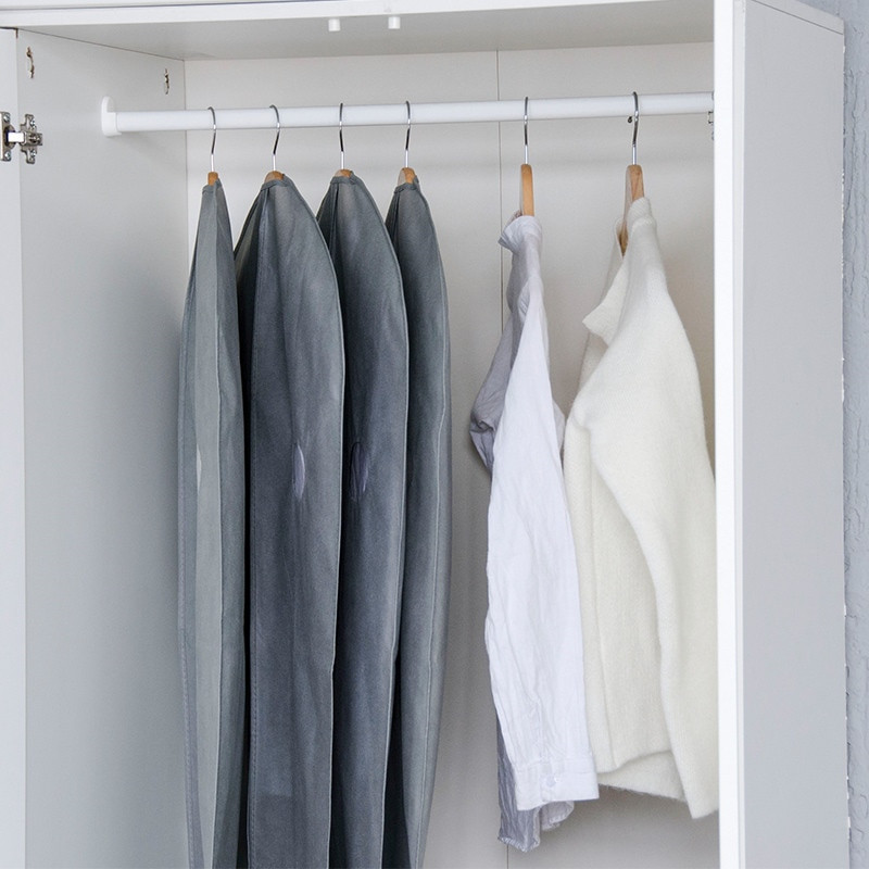 Kaasaskantav tolmukindel rõivakate kaitseks kleit ja mantel ülikond rõivad tolmukatted kott riidekapp rippuvad hoiuruumid mittekootud kotid