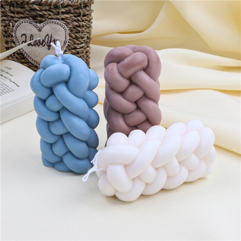 Εγχειρίδιο DIY Rotating Column Mould Silicone Candle Mould 3D Creative Spiral Column Candle Mould Aromatic Candle Mold Σιλικόνης Χειροτεχνίας