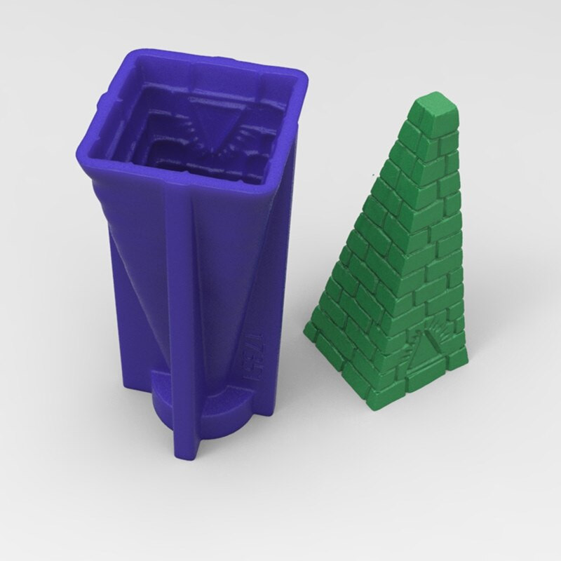 Πυραμίδα Τρίγωνο Καλούπι Κεριού Diy Κερί Κατασκευής Κιτ Καλούπια για Καλούπι Ρητίνης Φόρμες Φόρμες Γύψου από σιλικόνη για Κεριά Χειροποίητη Φόρμα 3d