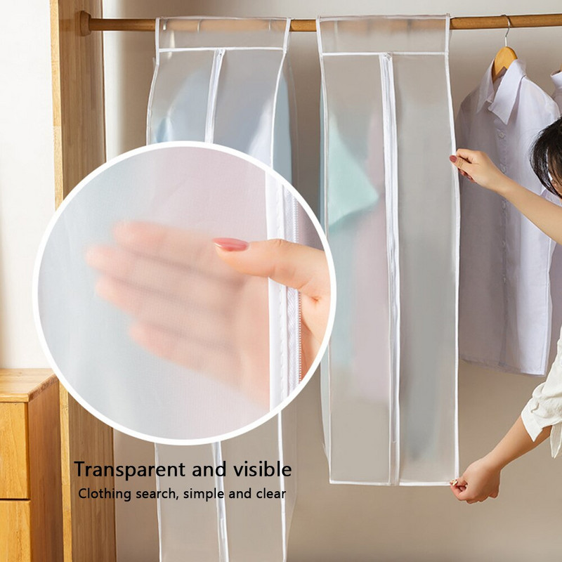 Uued riided rippuv tolmukate kleit ülikond mantel läbipaistev hoiukott ümbris Korraldaja riidekapp kleit riided rippuv tolmukate