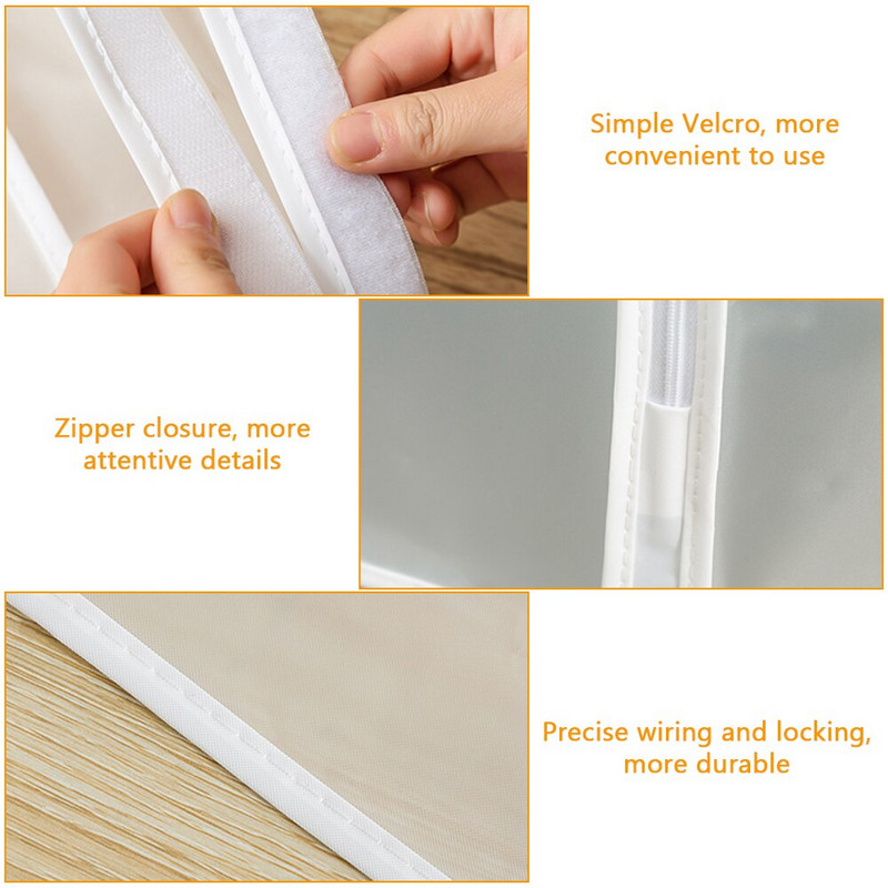 Uued riided rippuv tolmukate kleit ülikond mantel läbipaistev hoiukott ümbris Korraldaja riidekapp kleit riided rippuv tolmukate