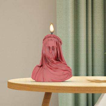 Воал Момиче Свещ Силиконова форма Направи си сам Скулптура Декорация на гипсов процес на женско тяло Ароматни принадлежности за правене на свещи Ръчно изработени
