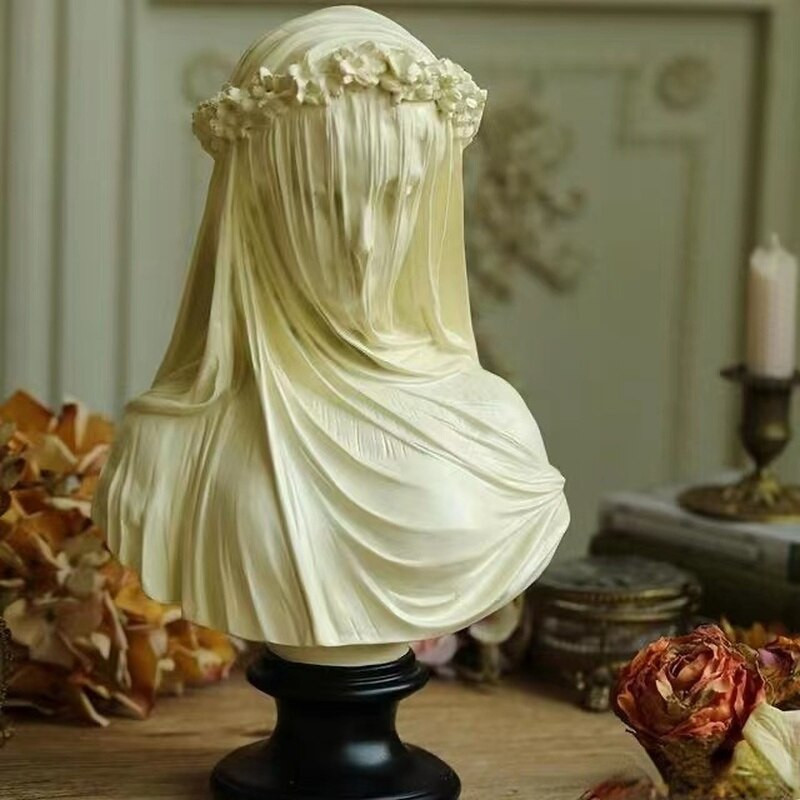 Veil Girl Candle Mould Silicone DIY Sculpture Female Body Γύψινο Διαδικασία Διακόσμηση Αρωματικό Κερί Προμήθειες Κατασκευής Χειροποίητα
