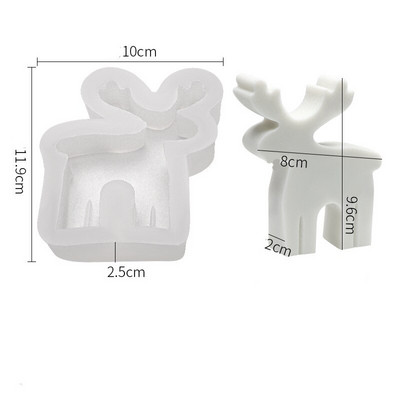 Κερί Χριστουγεννιάτικου Δέντρου Καλούπι σιλικόνης Χειροποίητο Snowflake Gingerbread Man Candle Soap Mould DIY Ρητίνη Στολίδια Κατασκευή κοσμημάτων