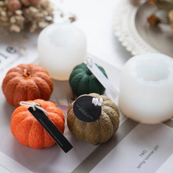 Форми за тиквени свещи Форми за правене на сапунени свещи 3D форма за шоколадово желе от тиква
