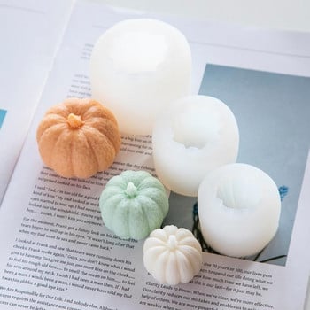 Форми за тиквени свещи Форми за правене на сапунени свещи 3D форма за шоколадово желе от тиква
