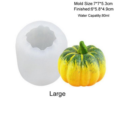 Kõrvitsa küünlavormid seebiküünalde valmistamise vormid 3D kõrvitsa-šokolaadi želee vorm