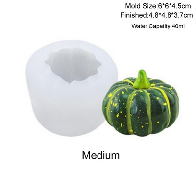 Kõrvitsa küünlavormid seebiküünalde valmistamise vormid 3D kõrvitsa-šokolaadi želee vorm