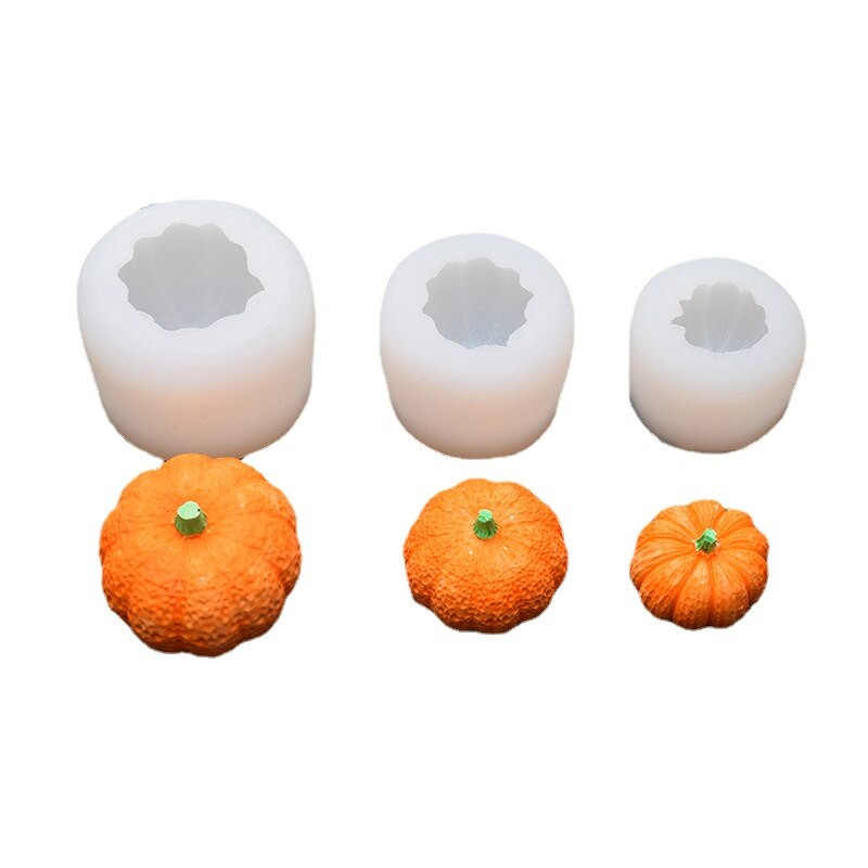 Kõrvitsa küünlavormid seebiküünalde valmistamise vormid 3D kõrvitsa-šokolaadi želee vorm