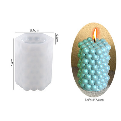 Πολυστυλ Γεωμετρική μπάλα φυσαλίδας Μορφή κεριού σιλικόνης Σφαιρικό φανάρι κρυστάλλινο εποξειδική ρητίνη σαπούνι Γύψινο διακοσμητικό καλούπι σοκολάτας