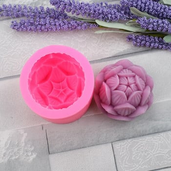 Τρισδιάστατη φόρμα σιλικόνης Lotus Κερί Φόρμες σαπουνιού Ρητίνη Εργαλείο ψησίματος Επιδόρπιο Διακόσμηση δαντέλας DIY Φοντάν ζαχαροπλαστικής για κέικ