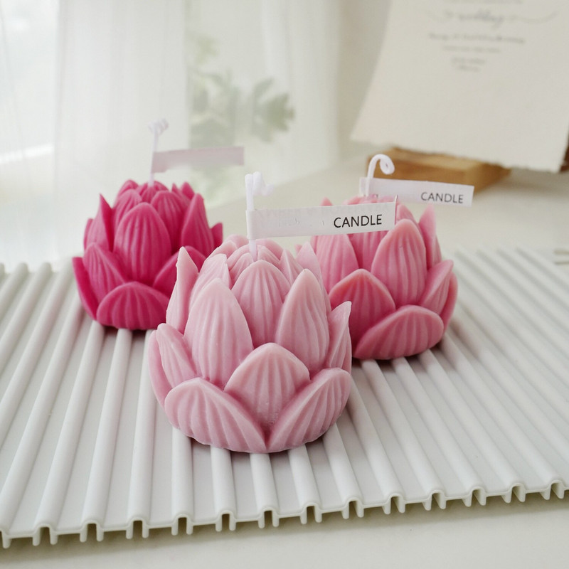 Τρισδιάστατη φόρμα σιλικόνης Lotus Κερί Φόρμες σαπουνιού Ρητίνη Εργαλείο ψησίματος Επιδόρπιο Διακόσμηση δαντέλας DIY Φοντάν ζαχαροπλαστικής για κέικ