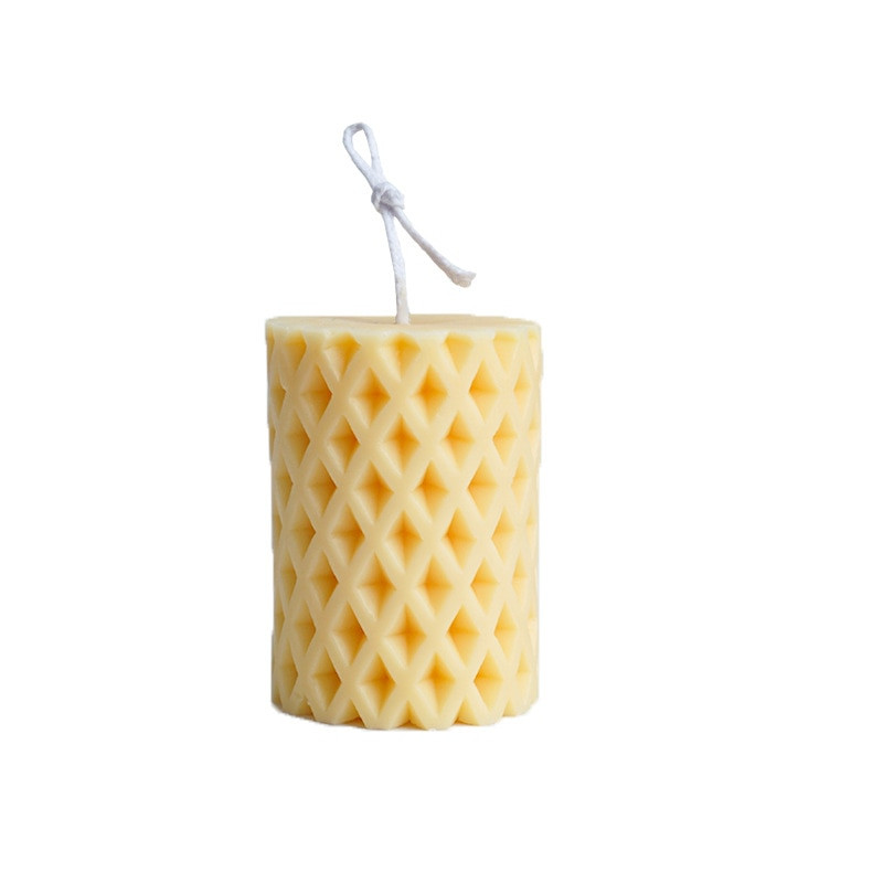 DIY Creative Rhombus κυλινδρικό καλούπι σιλικόνης Γεωμετρικό αρωματικό κερί κατασκευής ρητίνης σαπουνιού καλούπι χειροτεχνίας προμήθειες Δώρα Διακόσμηση σπιτιού