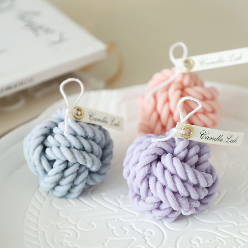 Πλέξιμο μαλλί μπάλα αρωματοθεραπείας κερί καλούπι χριστουγεννιάτικο γύψινο διακοσμητικό σαπούνι σιλικόνης Κεριά κατασκευή καλουπιών