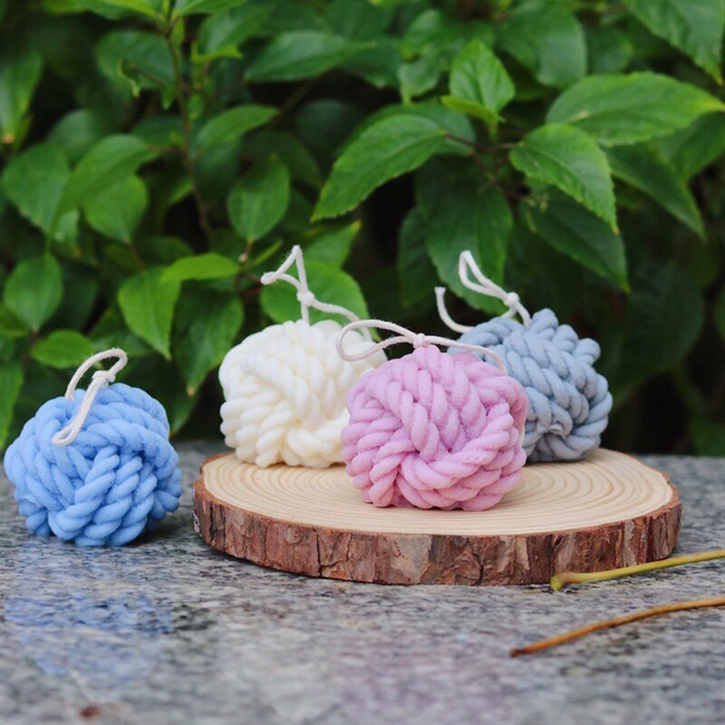 Πλέξιμο μαλλί μπάλα αρωματοθεραπείας κερί καλούπι χριστουγεννιάτικο γύψινο διακοσμητικό σαπούνι σιλικόνης Κεριά κατασκευή καλουπιών