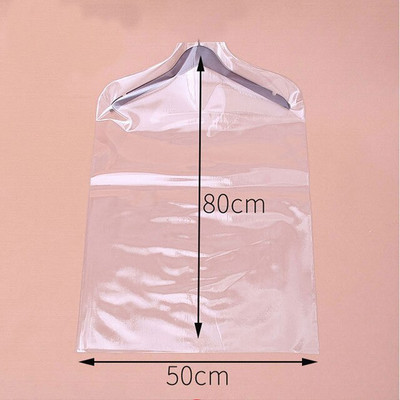 Paket od 5 komada Prozirne PVC navlake za odjeću Kaput Jakna Košulja Odijelo Zaštitna torbica otporna na prašinu i vlagu FC61