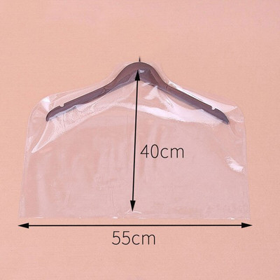 Paket od 5 komada Prozirne PVC navlake za odjeću Kaput Jakna Košulja Odijelo Zaštitna torbica otporna na prašinu i vlagu FC61