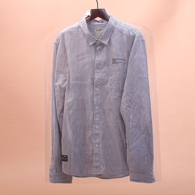 Pachet de 5 bucăți huse din PVC transparent pentru haine haină haină jachetă costum cămașă husă de protecție rezistentă la praf FC61