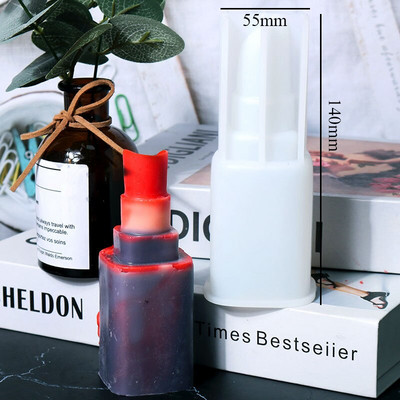 Κερί σιλικόνης DIY Χειροποίητο Σαπούνι Αρωματικό Αρωματοθεραπεία Κερί Γύψος Φτιάχνοντας Μούχλα Σχήμα Κραγιόν Διακόσμηση σπιτιού Δωρεάν αποστολή