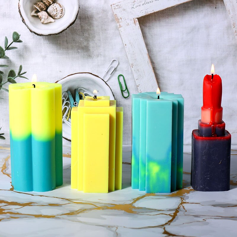 Κερί σιλικόνης DIY Χειροποίητο Σαπούνι Αρωματικό Αρωματοθεραπεία Κερί Γύψος Φτιάχνοντας Μούχλα Σχήμα Κραγιόν Διακόσμηση σπιτιού Δωρεάν αποστολή