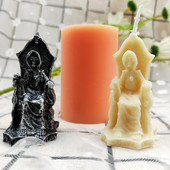 DIY silikoonvorm Horror Surmaküünla hallitus Küünla valmistamise komplekt Kookide kaunistamiseks Tööriistad Vaikvorm Kipsvorm Kodukaunistused