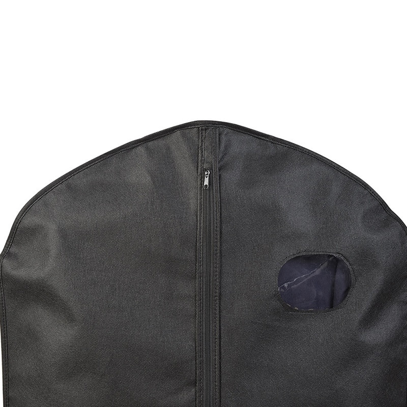 Husă de îmbrăcăminte neagră, rezistentă la praf, pentru protejarea rochiilor, haină, costum, huse de îmbrăcăminte, huse de praf, dulap, agățat depozitare, pungi nețesute