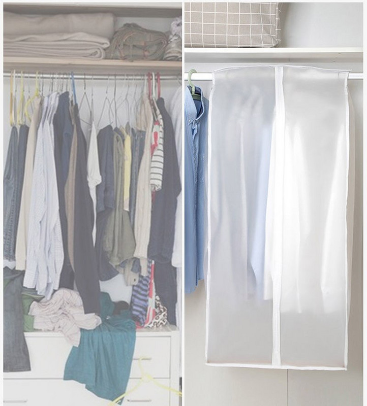 Kodumajapidamises kasutatava põranda riidepuu läbipaistvast plastist tolmukindel kate suure mahutavusega rippuv tüüp riided mantel tolmukate riidest kodutarbed