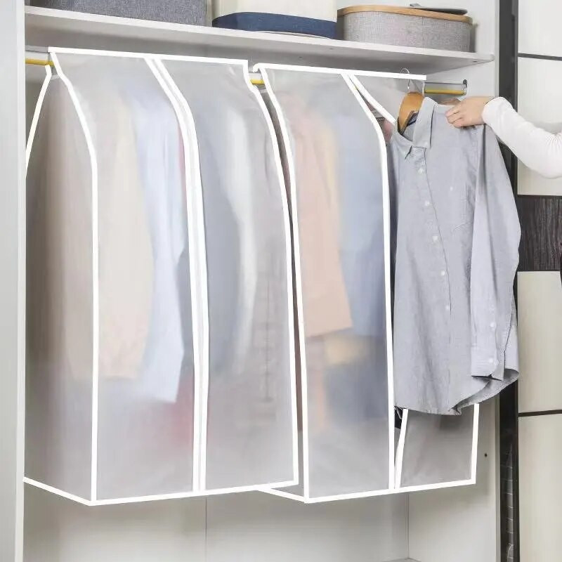 Kodumajapidamises kasutatava põranda riidepuu läbipaistvast plastist tolmukindel kate suure mahutavusega rippuv tüüp riided mantel tolmukate riidest kodutarbed