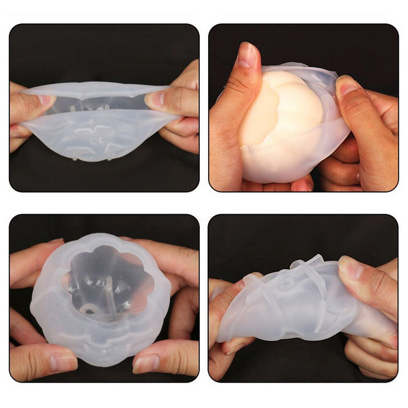 Καλούπια σιλικόνης 2022 Ghost Pumpkin για κεριά Διακόσμηση σπιτιού απόκριες Skull Epoxy Resin Mold For Baking Mod Χριστουγεννιάτικο δώρο