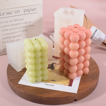 Καλούπι σιλικόνης 3D Magic Ball/Cube Κερί DIY Handmade Aroma Candle Gypsum Resin Craft Silicone Mold Καλούπι δώρου για διακοπές