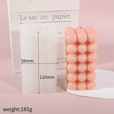 Καλούπι σιλικόνης 3D Magic Ball/Cube Κερί DIY Handmade Aroma Candle Gypsum Resin Craft Silicone Mold Καλούπι δώρου για διακοπές