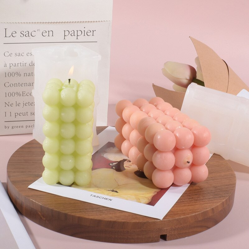 Καλούπι σιλικόνης 3D Magic Ball/Cube Κερί DIY Handmade Aroma Candle Gypsum Resin Craft Silicone Mold Καλούπι δώρου για διακοπές