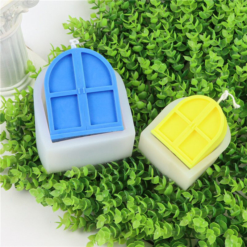 3D Arch Door and Window Aromatherapy Candle Mold Silicone Molds Silicone Crafts Form for Candles Candle Making Supplies Χονδρική