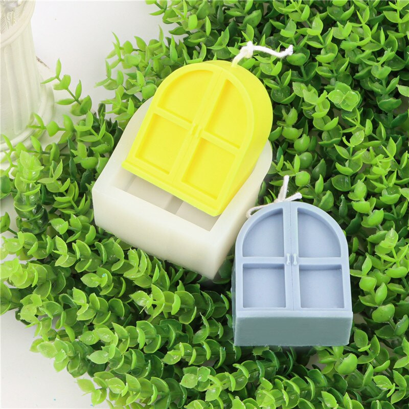 3D Arch Door and Window Aromatherapy Candle Mold Silicone Molds Silicone Crafts Form for Candles Candle Making Supplies Χονδρική