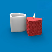 Novi trodimenzionalni komplet za izradu diy ljubavnih svijeća u obliku srca, silikonski kalup za 3d forme za svijeće, ručno rađeni silikonski kalupi, obrazac