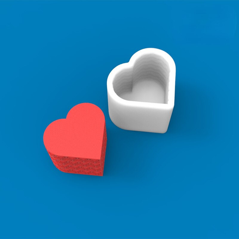 Νέο τρισδιάστατο Love Diy Candle Making Kit σε σχήμα καρδιάς Καλούπι σιλικόνης για τρισδιάστατες φόρμες για κεριά Φόρμα χειροποίητων καλουπιών σιλικόνης