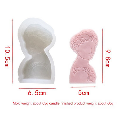 DIY silikoonküünla vorm naiste portree küünla vorm krohv aroomiteraapia vorm käsitsi valmistatud vorm auto kaunistus silikoonvorm