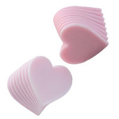 Virnastatud armastusküünla vorm Virnastatud südamekujuline aromaatne küünla kipsi vaigu seebikoogi dekoratiivvormid krohvi jaoks