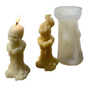 Inglite ja deemonite lõhnav küünla silikoonvormi rebenev pealuu DIY kipsnuku pealuu silikoonvorm 3D vormid vaigu jaoks käsitsi valmistatud