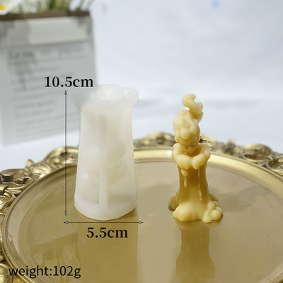 Inglite ja deemonite lõhnav küünla silikoonvormi rebenev pealuu DIY kipsnuku pealuu silikoonvorm 3D vormid vaigu jaoks käsitsi valmistatud