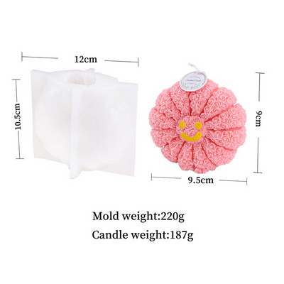 Καλούπι σιλικόνης τριαντάφυλλο κεριού για την ημέρα του Αγίου Βαλεντίνου Καλούπι 3D Love Aromatherapy Γύψινο κερί Διακοσμητικό καλούπι για την ημέρα του Αγίου Βαλεντίνου Καλούπι δώρου