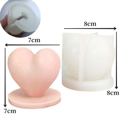 Καλούπι σιλικόνης τριαντάφυλλο κεριού για την ημέρα του Αγίου Βαλεντίνου Καλούπι 3D Love Aromatherapy Γύψινο κερί Διακοσμητικό καλούπι για την ημέρα του Αγίου Βαλεντίνου Καλούπι δώρου